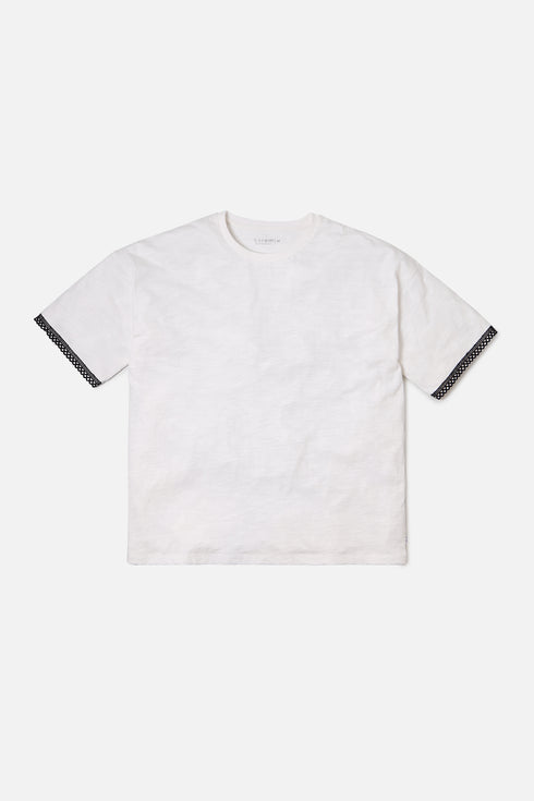 The White Oversized Lace T-Shirt
